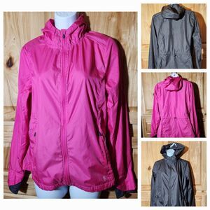 Lightweight Windbreaker Jackets – Women’s Small – Pink & Black – Bundle